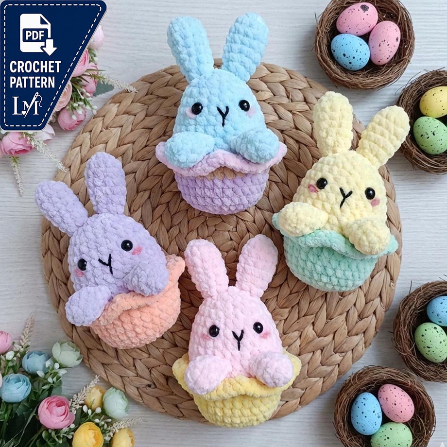 Easter Bunny Crochet Patterns for Spring Gifts, Decor & Amigurumi Projects 5